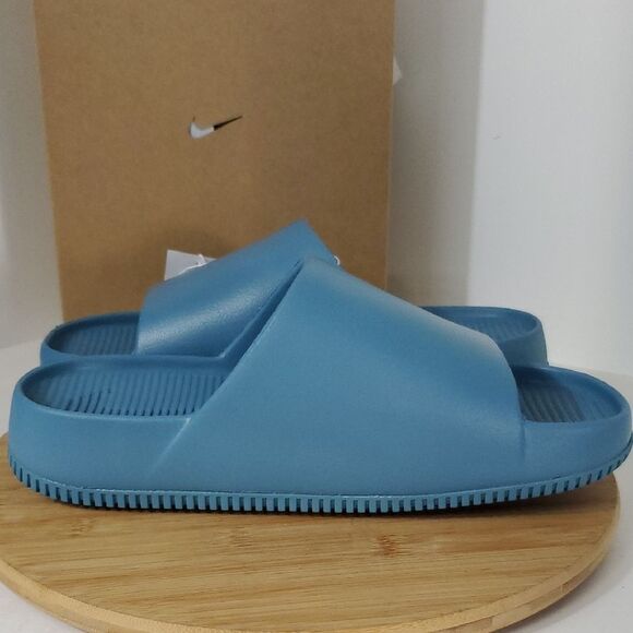 Nike Calm Slide Sandals Smoky Blue Men's Size 13 Women's 14 NWT - Picture 4 of 11